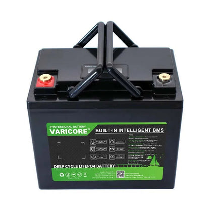 VariCore 12.8V 40AH LiFePO4 Battery with BMS Lithium Iron Phosphate Batteries 12v Car ignition inverter Solar 14.6v 10A Charger