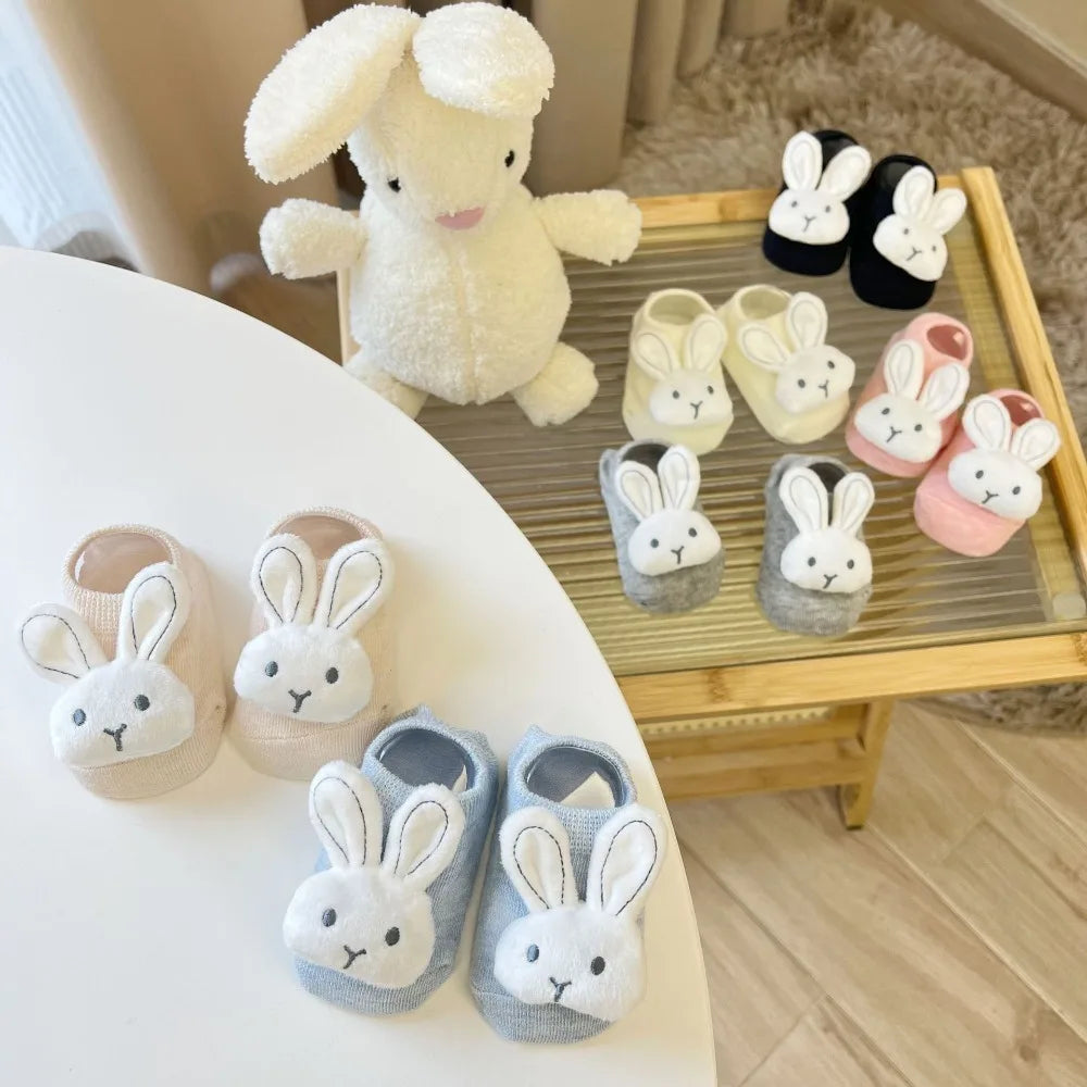 Soft and Skin Friendly Baby Silicone No-slip Floor Socks Antiskid Sweat-absorbing and Breathable Toy Floor Socks Cotton