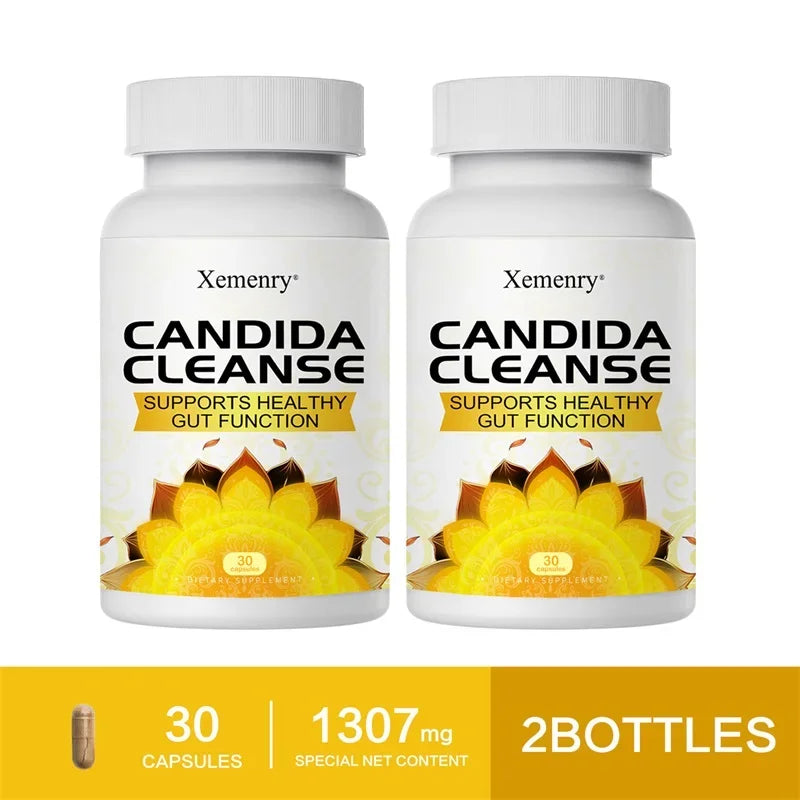 Candida Cleanse - Relieves Bloating and Stomach Distension, Promotes Intestinal Health & Digestion, Improves Immunity