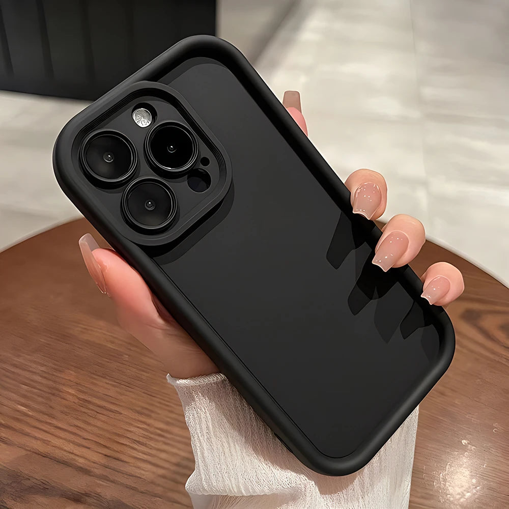 Shockproof Thicken Silicone Case For iPhone 16 15 11 12 13 14 Pro Max Phone Cases For iPhone 14 15 Plus Protective Bumper Cover
