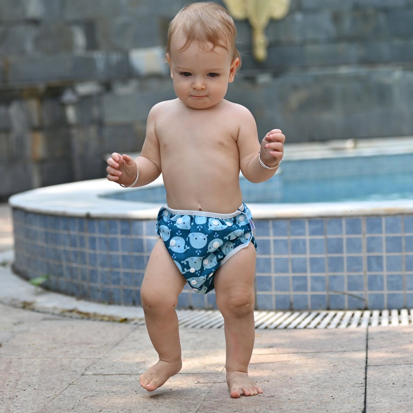 U PICK ALVABABY Reusable Swim Diaper Fashion Swimming Nappy for Baby Under 1 year Old