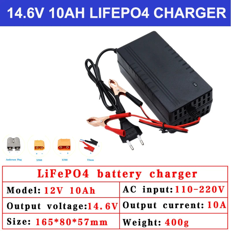 VariCore 12.8V 40AH LiFePO4 Battery with BMS Lithium Iron Phosphate Batteries 12v Car ignition inverter Solar 14.6v 10A Charger