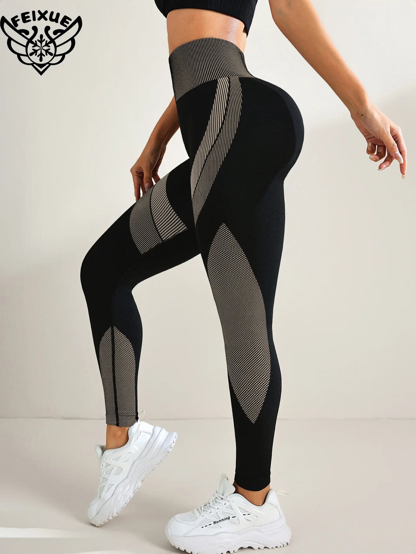 Women Yoga Pants Butt Lift High Waist Workout Legging Running Training Tights Tummy Control Stretchy Workout Seamless Sportswear