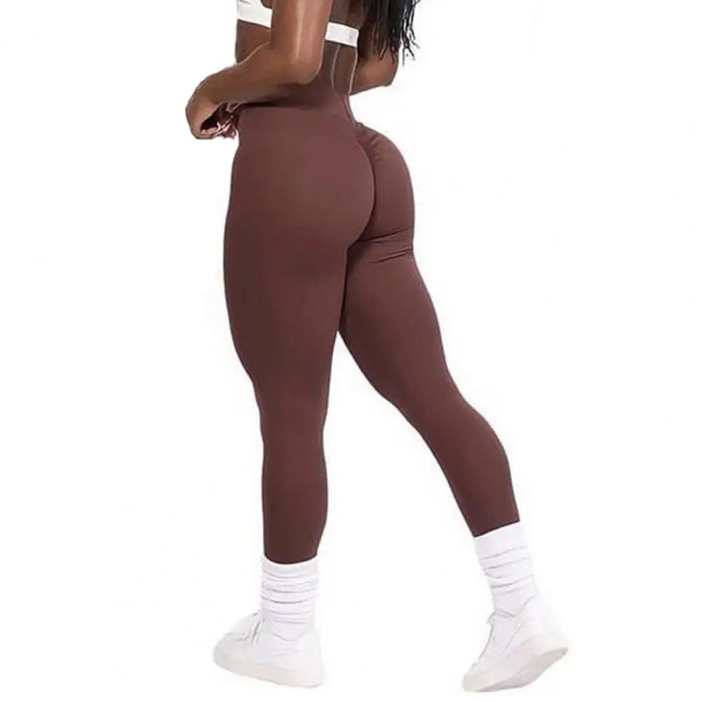 Fitness Sports Leggings Yoga Pants Women Sexy High Waist Stretch Workout Running Gym Leggings Solid Color Exercise Leggings