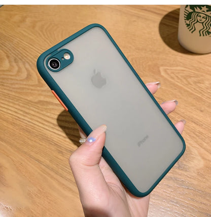 The New Anti-drop 2 in 1 Case For iphone SE 2020 Phone Case for iphone 7 8 SE2 2020 2022 Frosted Fine Pore Skin Protection Cases