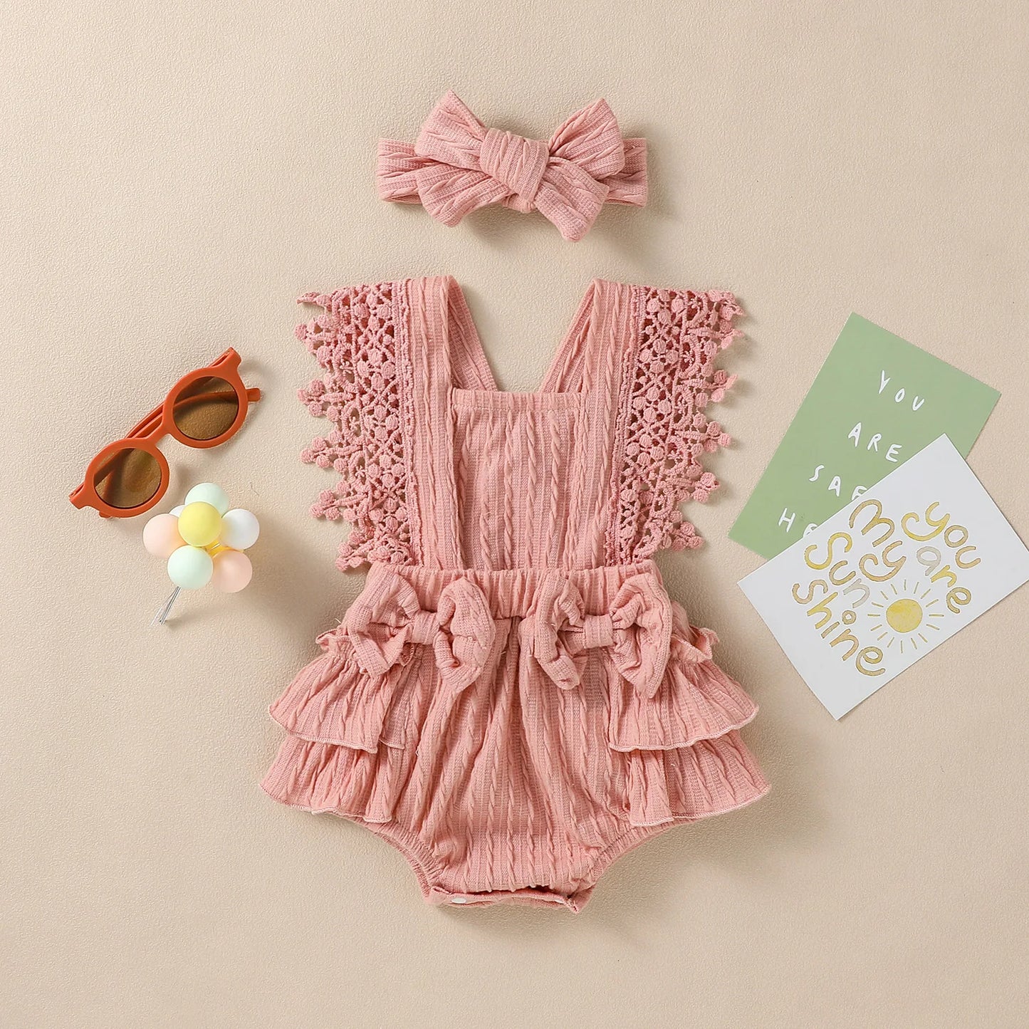 2024 New Style Baby Girls Summer Sleeveless Solid With Bow Fashion  Outdoor Streetwear Dress
