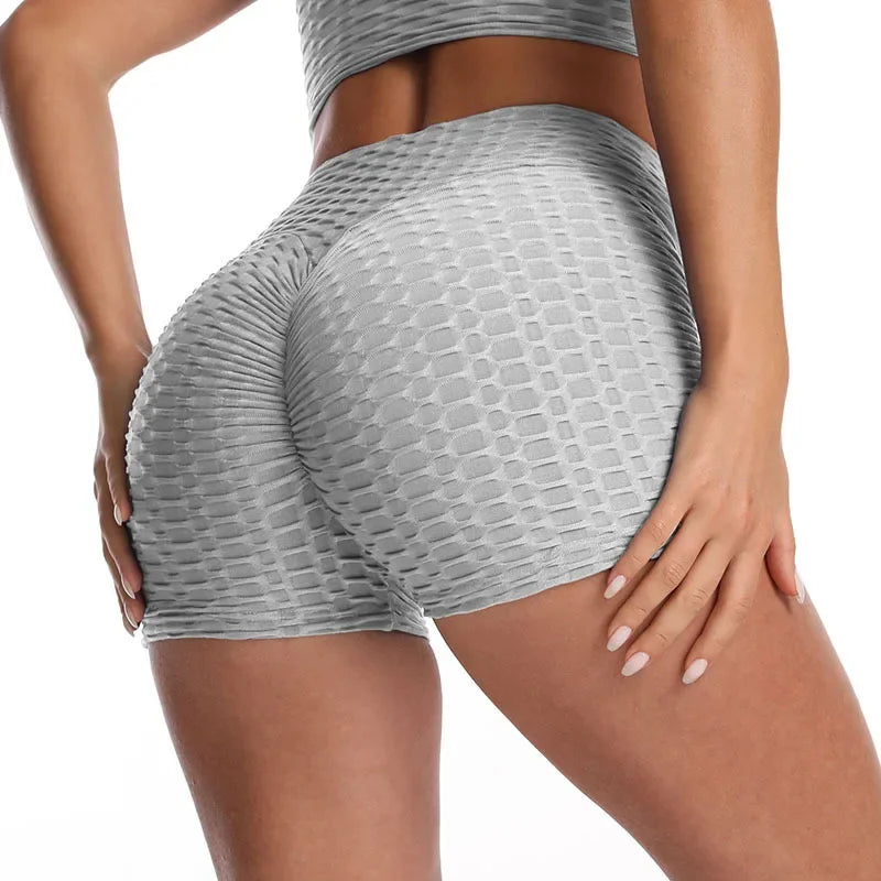 Women  High Waist Push Up Running Yoga Pants Sport Shorts Yoga Clothing Gym Quick Dry Fitness Seamless Hip Lift Tight Sportswear