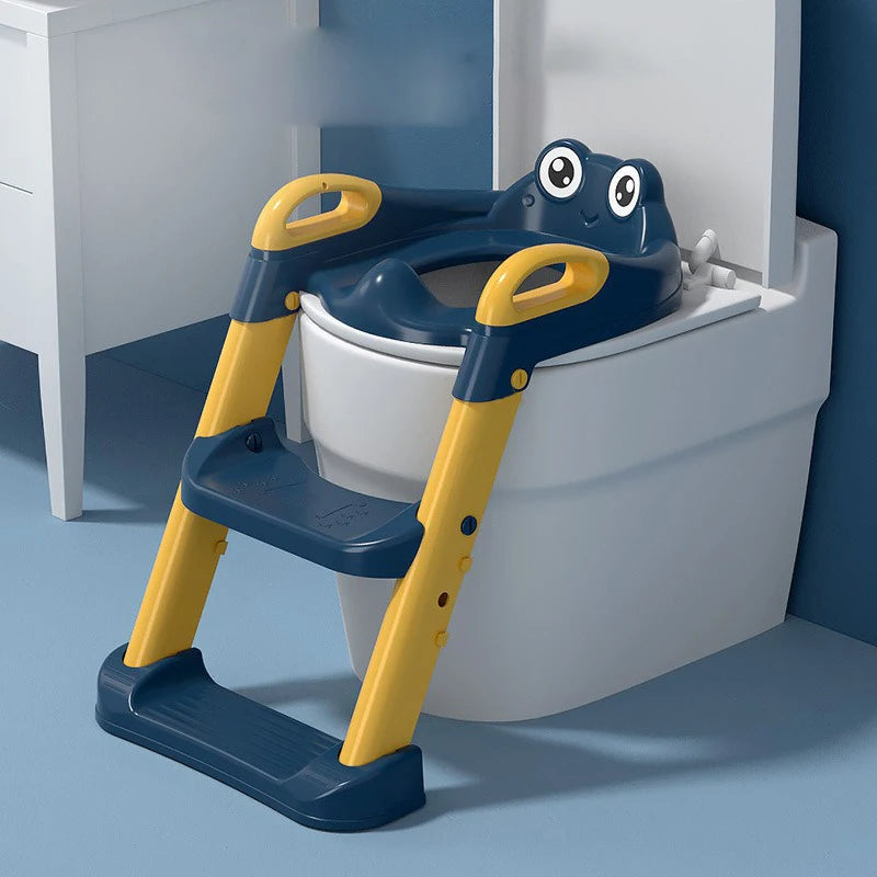 Auxiliary Stair-type Children's Toilet Seat Supplies Infant Baby Ladder Folding Toilet.