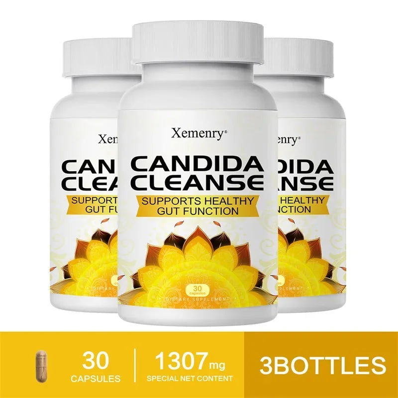 Candida Cleanse - Relieves Bloating and Stomach Distension, Promotes Intestinal Health & Digestion, Improves Immunity