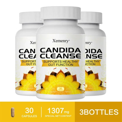 Candida Cleanse - Relieves Bloating and Stomach Distension, Promotes Intestinal Health & Digestion, Improves Immunity
