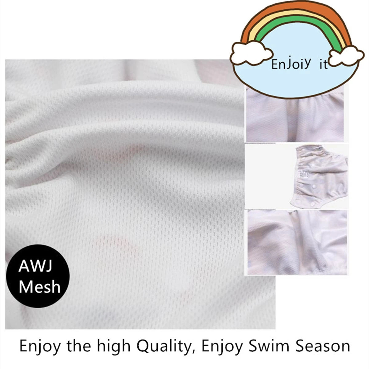 1pc Baby Swim Diapers Reuseable Washable Adjustable for Swimming Lesson Baby Shower Gifts Large Size Baby Boy Girl Swim Nappy