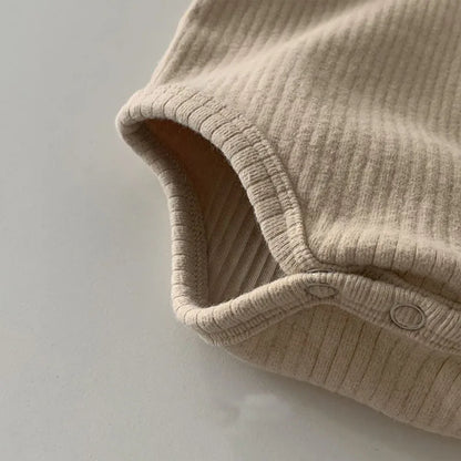Infant Soft Cotton Long Sleeve Bodysuit Solid Newborn Baby Girl Jumpsuit Toddler Loose Puff Sleeve Pajamas Cute Clothes 0-24M