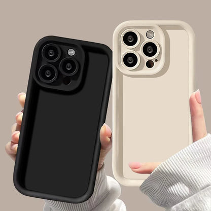 Shockproof Thicken Silicone Case For iPhone 16 15 11 12 13 14 Pro Max Phone Cases For iPhone 14 15 Plus Protective Bumper Cover