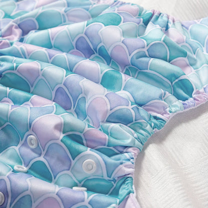 3 PCS Adjustable Size Washable Diapers Soft Skin-Friendly Breathable for Babies 3-15kg