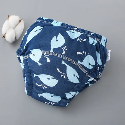 Baby Waterproof Diapers Pee Shorts Underwears Reusable Soft Cotton Toddler Potty Training Pants for Boys Girls Baby Nappies