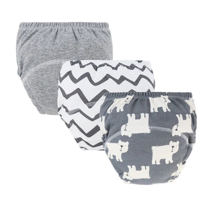 3Pcs Baby Diaper Training Pants Cartoon Kids Underwear Washable Infant Cloth Diaper Reusable Nappies Toddler Shorts for Girl Boy