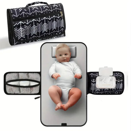 Portable Diaper Changing Pad for baby Foldable Detachable Travel Changing mat with Extra Storage, Multifunctional