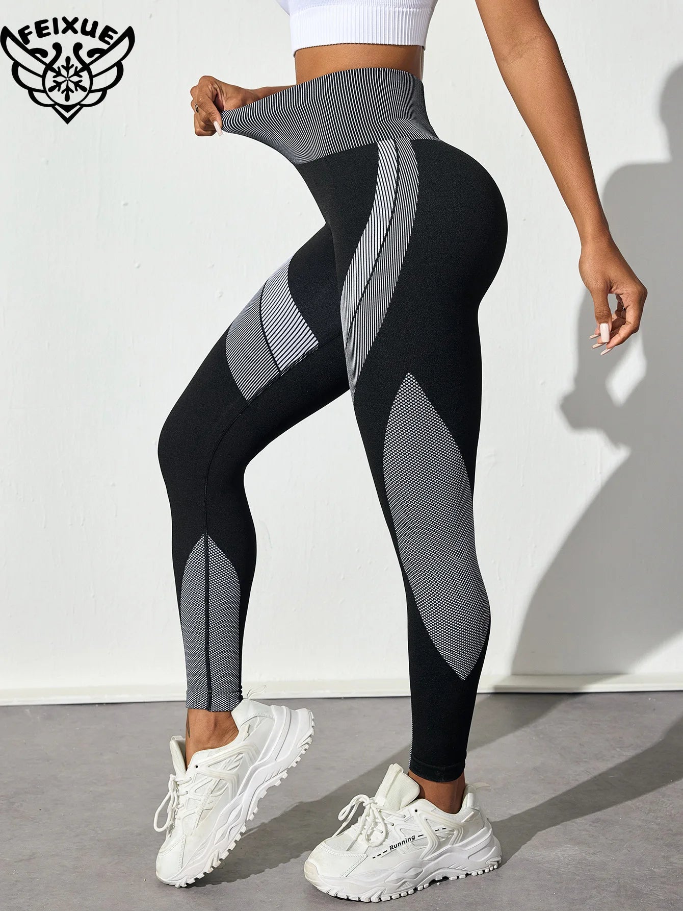 Women Yoga Pants Butt Lift High Waist Workout Legging Running Training Tights Tummy Control Stretchy Workout Seamless Sportswear