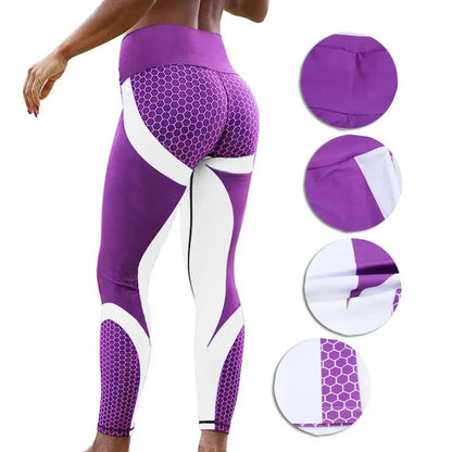 Women Black High Waist Honeycomb Tight-fitting Yoga Pants for Fitness Training and Sports Professional Pilates Sportswear