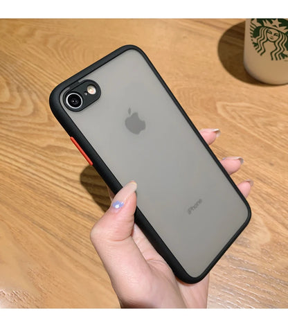 The New Anti-drop 2 in 1 Case For iphone SE 2020 Phone Case for iphone 7 8 SE2 2020 2022 Frosted Fine Pore Skin Protection Cases