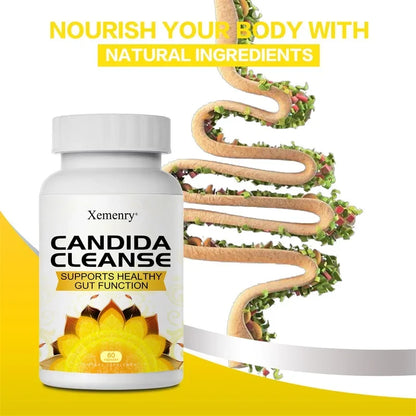 Candida Cleanse - Relieves Bloating and Stomach Distension, Promotes Intestinal Health & Digestion, Improves Immunity