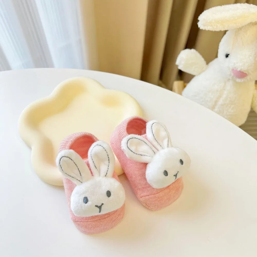 Soft and Skin Friendly Baby Silicone No-slip Floor Socks Antiskid Sweat-absorbing and Breathable Toy Floor Socks Cotton