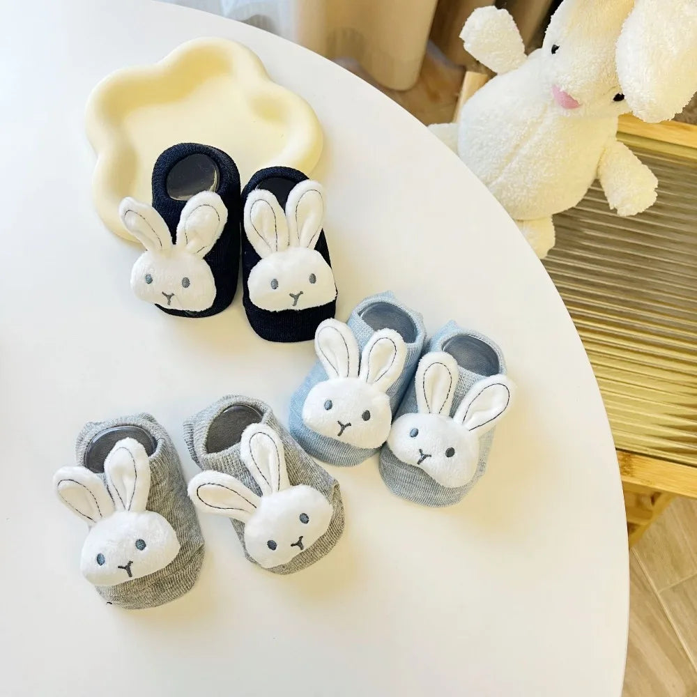 Soft and Skin Friendly Baby Silicone No-slip Floor Socks Antiskid Sweat-absorbing and Breathable Toy Floor Socks Cotton