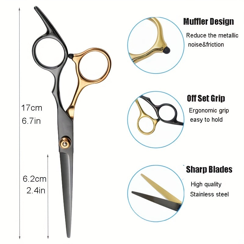 Professional Barber Shears - Hair Cutting Scissors Hair Thinning Scissors For Men, Women - Perfect For Hair Cutting And Trimming