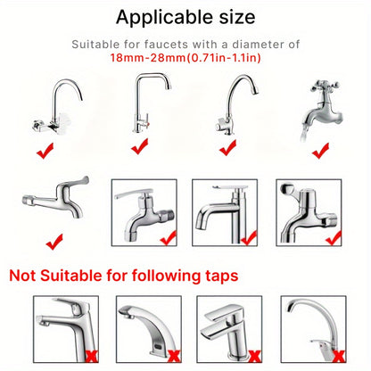 1pc Faucet Washing Hair Shower Pet Cat Dog Bath Faucet Sprayer, Multi-purpose Faucet, Shower Spray Head Convenient Easy Installation