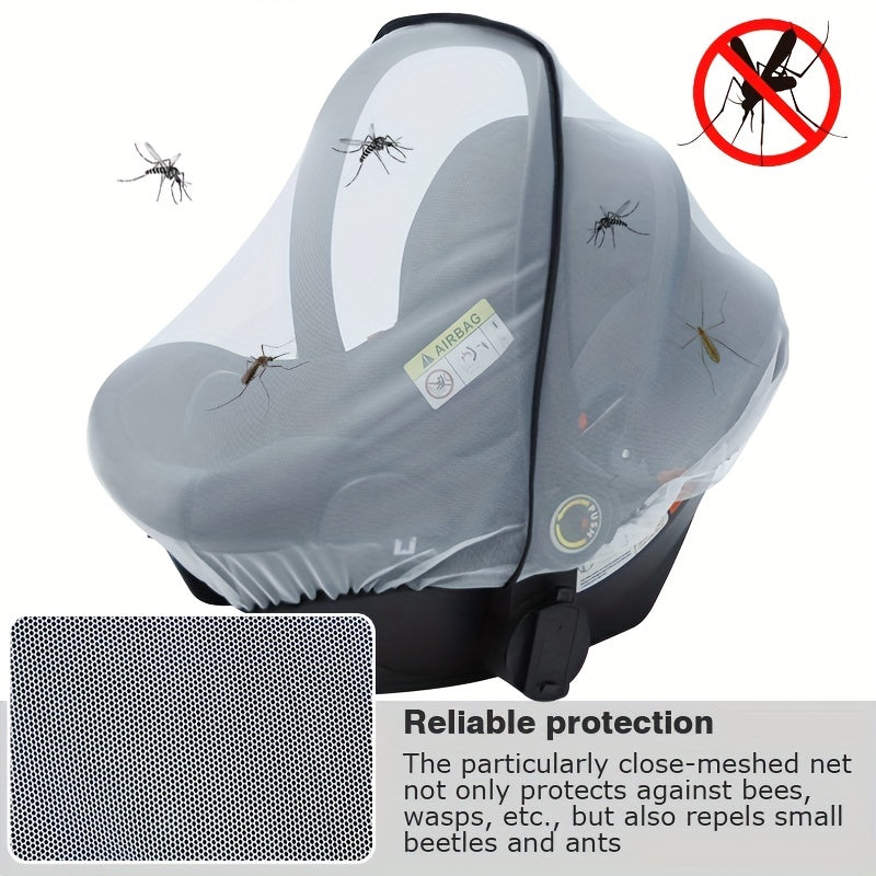 Baby Carrier Basket Stroller Universal Type Mesh Mosquito Cover Electric Bassinet Rocking Chair Mosquito Net Mesh Cover, Christmas, Halloween, Thanksgiving Day Gift