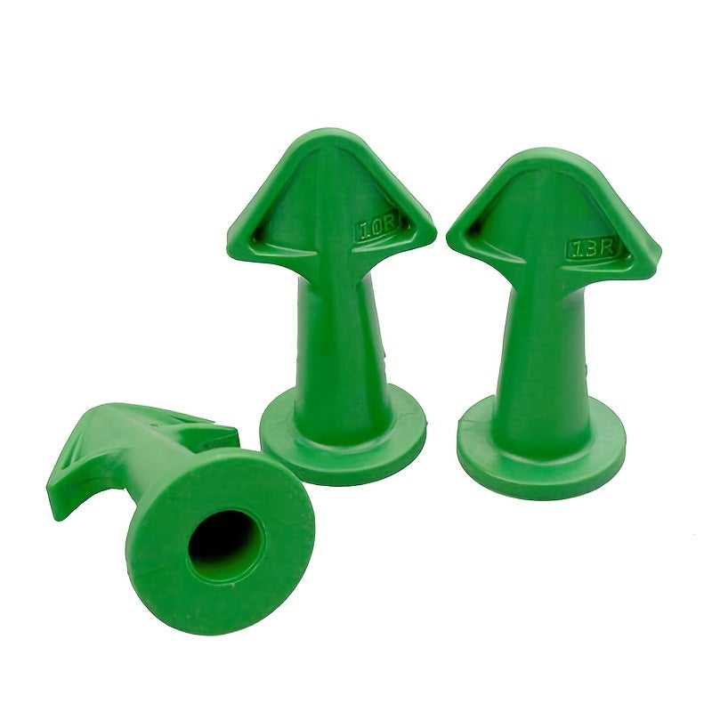 [Durable Caulk Applicator Tools] 3pcs Durable Silicone Caulk Nozzle Applicator Tools - Easy-Grip Handle for Floor Cleaning & Tile Joint Dirt Spatula, Ideal for Epoxy Sealant Application, Perfect Christmas & New Year Gift, Cau