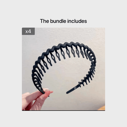 Hair Clip Frosted Color Headband Women's Non-slip Band Teeth Simple Pressure Headband Face Headband Hair Accessories