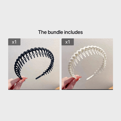 Hair Clip Frosted Color Headband Women's Non-slip Band Teeth Simple Pressure Headband Face Headband Hair Accessories